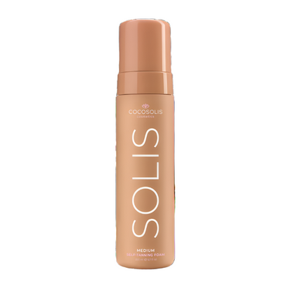 The bottle of COCOSOLIS SOLIS Medium Self-Tanning Foam 